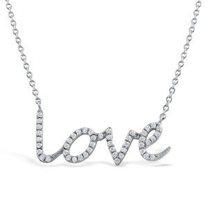 Sterling Silver LOVE necklace
